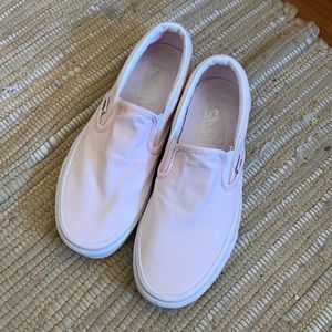 Vans Womens Size 6.5 Slip On Light Pink